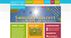 Desktop Screenshot of gemeinschaftsschule-oberhausen.de